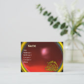 Carte De Visite HYPER DRAGON RUBY , rouge rose vif (Debout devant)