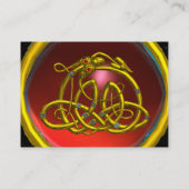 Carte De Visite HYPER DRAGON RUBY , rouge rose vif (Dos)