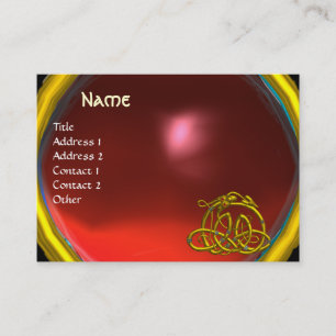 Carte De Visite HYPER DRAGON RUBY , rouge rose vif