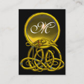 Carte De Visite HYPER DRAGON TOPAZ MONOGRAM noir jaune (Dos)