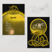 Carte De Visite HYPER DRAGON TOPAZ MONOGRAS noir jaune (Devant / Derrière)