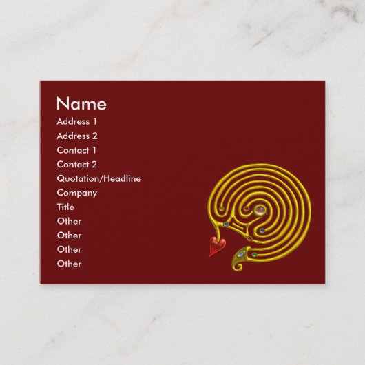 CARTE DE VISITE HYPER LABYRINTH (Devant)