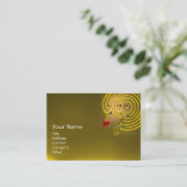 Carte De Visite HYPER LABYRINTH TOPAZ, jaune rouge (Debout devant)