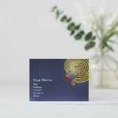 Carte De Visite HYPER LABYRINTH TOPAZ, noir rouge bleu (Debout devant)