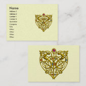 CARTE DE VISITE HYPER VALENTINE, COEUR DE COEUR D'AIGUILLE DE CELT (Devant / Derrière)