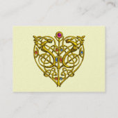 CARTE DE VISITE HYPER VALENTINE, COEUR DE COEUR D'AIGUILLE DE CELT (Dos)