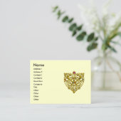 CARTE DE VISITE HYPER VALENTINE / CRÈME DE COEUR DU COIN DE CELTIQ (Debout devant)