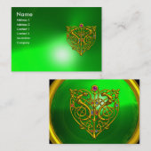 Carte De Visite HYPER VALENTINE EMERALD, vert (Devant / Derrière)