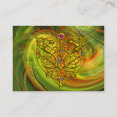 Carte De Visite HYPER VALENTINE, jaune orange (Dos)