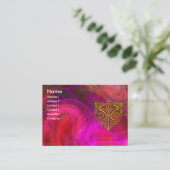 Carte De Visite HYPER VALENTINE, rose violet jaune rouge (Debout devant)