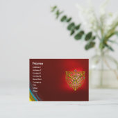 Carte De Visite HYPER VALENTINE RUBIS ,rouge (Debout devant)