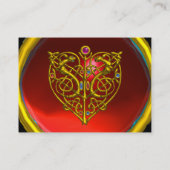 Carte De Visite HYPER VALENTINE RUBIS ,rouge (Dos)