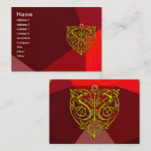 Carte De Visite HYPER VALENTINE RUBY 2, rouge (Devant / Derrière)