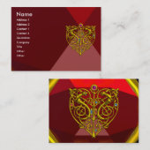 Carte De Visite HYPER VALENTINE RUBY 2, rouge (Devant / Derrière)