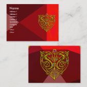 Carte De Visite HYPER VALENTINE RUBY 2, rouge (Devant / Derrière)