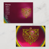 Carte De Visite HYPER VALENTINE RUBY, violet rouge (Devant / Derrière)
