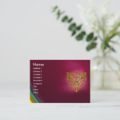Carte De Visite HYPER VALENTINE RUBY, violet rouge (Debout devant)