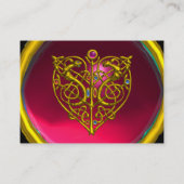 Carte De Visite HYPER VALENTINE RUBY, violet rouge (Dos)
