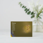 Carte De Visite HYPER VALENTINE TOPAZ, jaune (Debout devant)