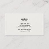 Carte De Visite Hypnothérapeute Cercles Or Moderne Tan (Dos)