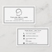 Carte De Visite Hypnotherapy Psychiatrist Psychologist Mindfulness (Devant / Derrière)