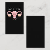 Carte De Visite Hystérectomie Support Uterus Suppression (Devant / Derrière)