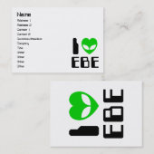Carte De Visite I Alien Heart EBE (Devant / Derrière)