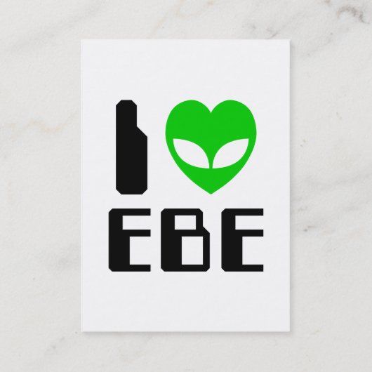 Carte De Visite I Alien Heart EBE (Dos)