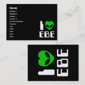 Carte De Visite I Alien Heart EBE (Devant / Derrière)