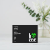 Carte De Visite I Alien Heart EBE (Debout devant)