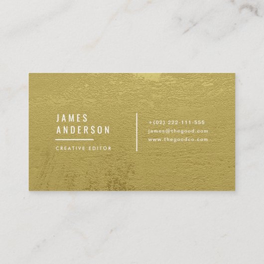 Carte De Visite I d'or (Dos)