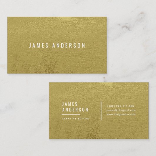 Carte De Visite I d'or (Devant / Derrière)