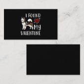 Carte De Visite I Found My Valentin | Husky Lover (Devant / Derrière)