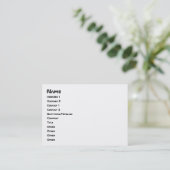 Carte De Visite I Heart Geek ASCII ART (Debout devant)