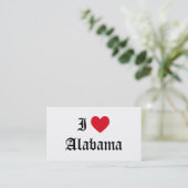Carte De Visite I Love Alabama (Debout devant)