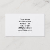 Carte De Visite I Love Alabama (Dos)