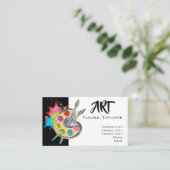 Carte De Visite I Love Art | Palette du peintre (Debout devant)