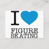 CARTE DE VISITE I LOVE FIGURE SKATING (Devant)