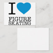 CARTE DE VISITE I LOVE FIGURE SKATING (Devant / Derrière)