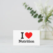 Carte De Visite I Love Nutrition (Debout devant)
