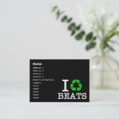 Carte De Visite I Recycle Les Beats (Debout devant)
