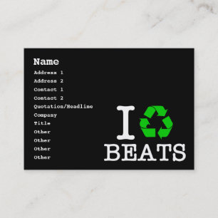 Carte De Visite I Recycle Les Beats