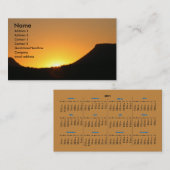 Carte De Visite i sunrise avec calendrier 2011 (Devant / Derrière)