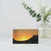 Carte De Visite i sunrise avec calendrier 2011 (Debout devant)