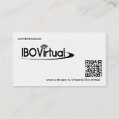 Carte De Visite IBOVirtual (Dos)