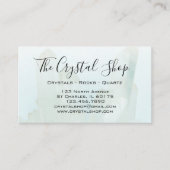 Carte De Visite Ice Blue Crystal Rock Shop (Devant)