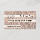 Carte De Visite Ice Cream Choco Design Mix (Devant)