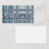 Carte De Visite Ice Cube Blue Winter Imprimer Motif design (Devant / Derrière)