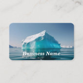 Carte De Visite Iceberg dans l'eau claire bleue (Devant)