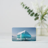 Carte De Visite Iceberg dans l'eau claire bleue (Debout devant)